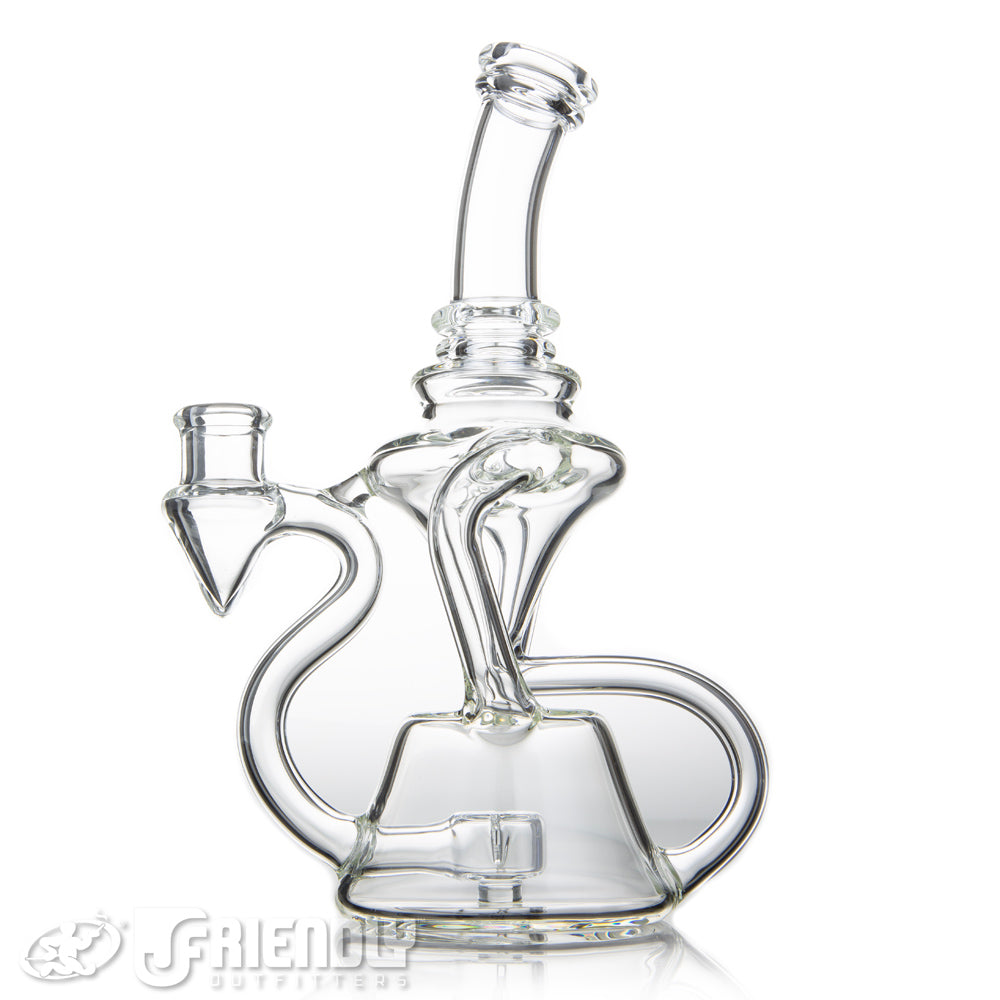 Fresh Glass 14mm Double Drain Recycler