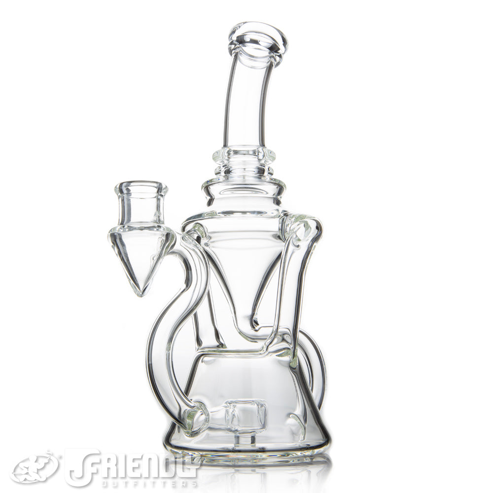 Fresh Glass 14mm Double Drain Recycler