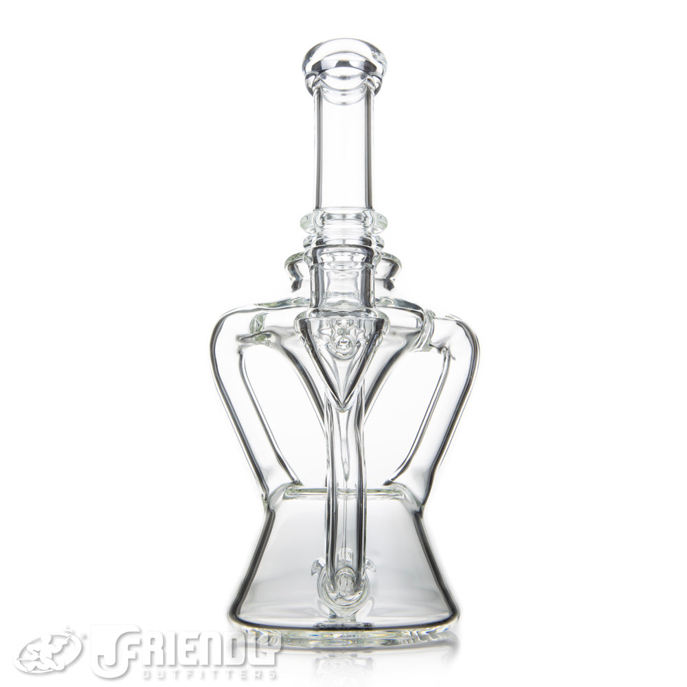 Fresh Glass 14mm Double Drain Recycler