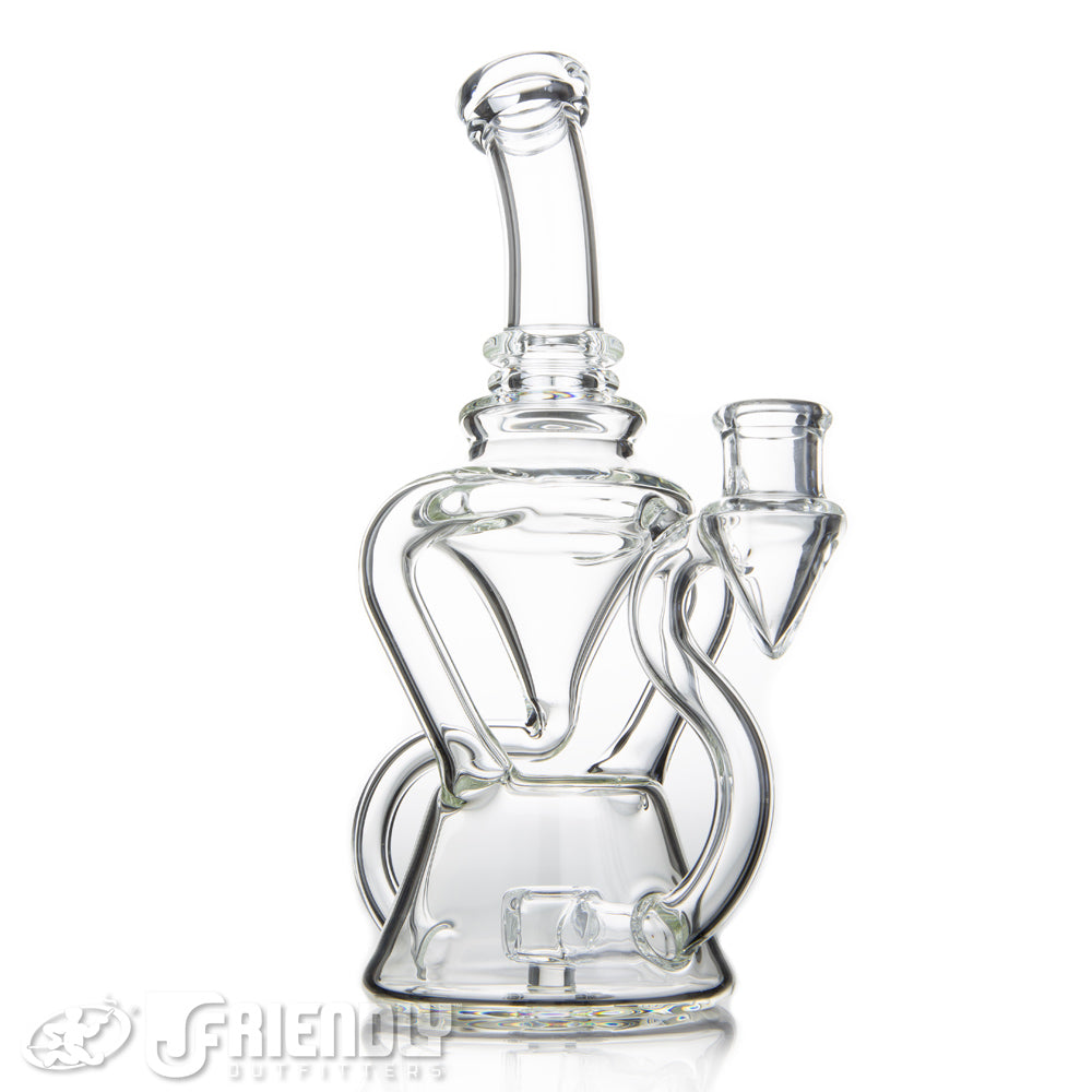 Fresh Glass 14mm Double Drain Recycler