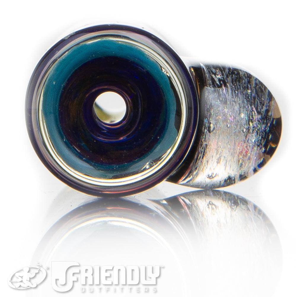 Oregon J Glass Thick Fumed Dichro and Blue Chillum #12