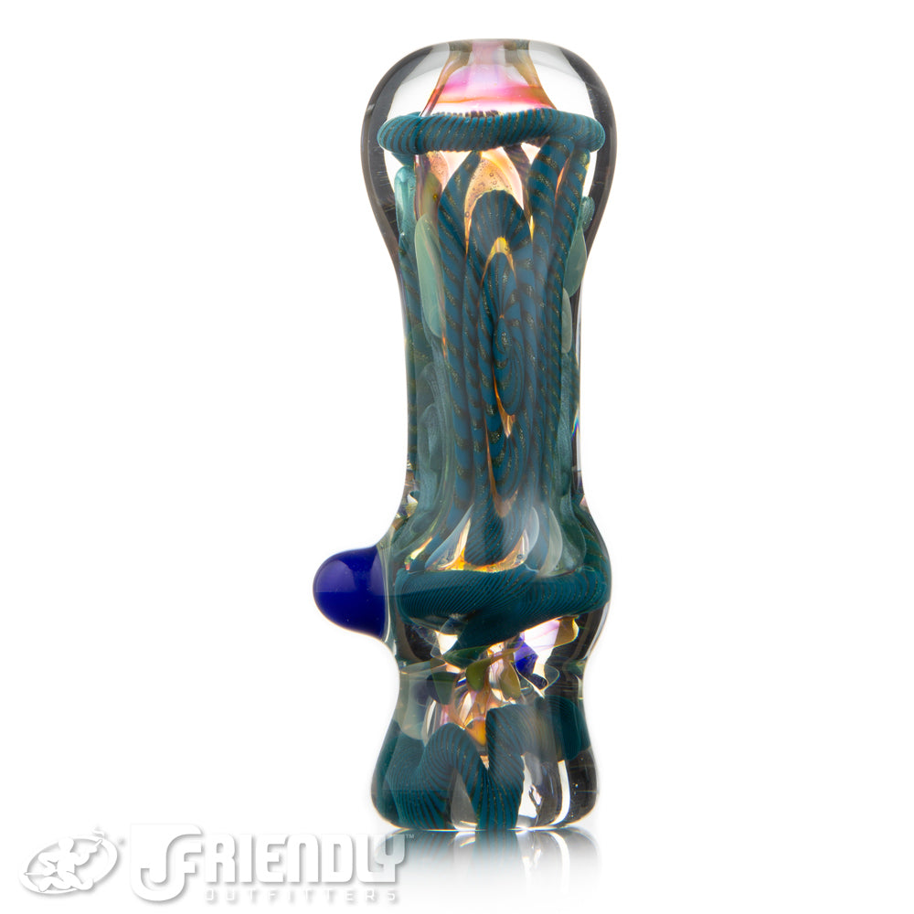 Firekist Inside-Out Chillum w/ Blue Accents