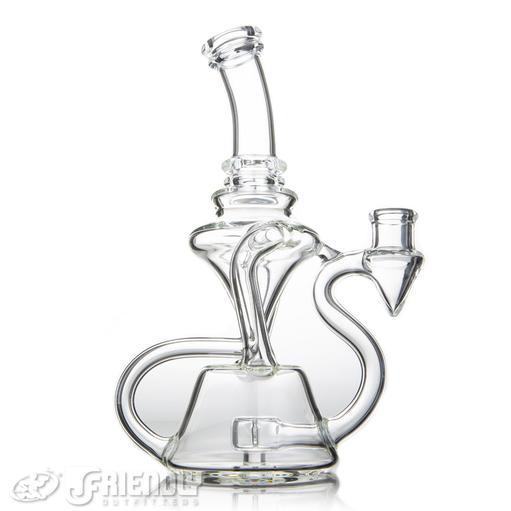 Fresh Glass 14mm Double Drain Recycler