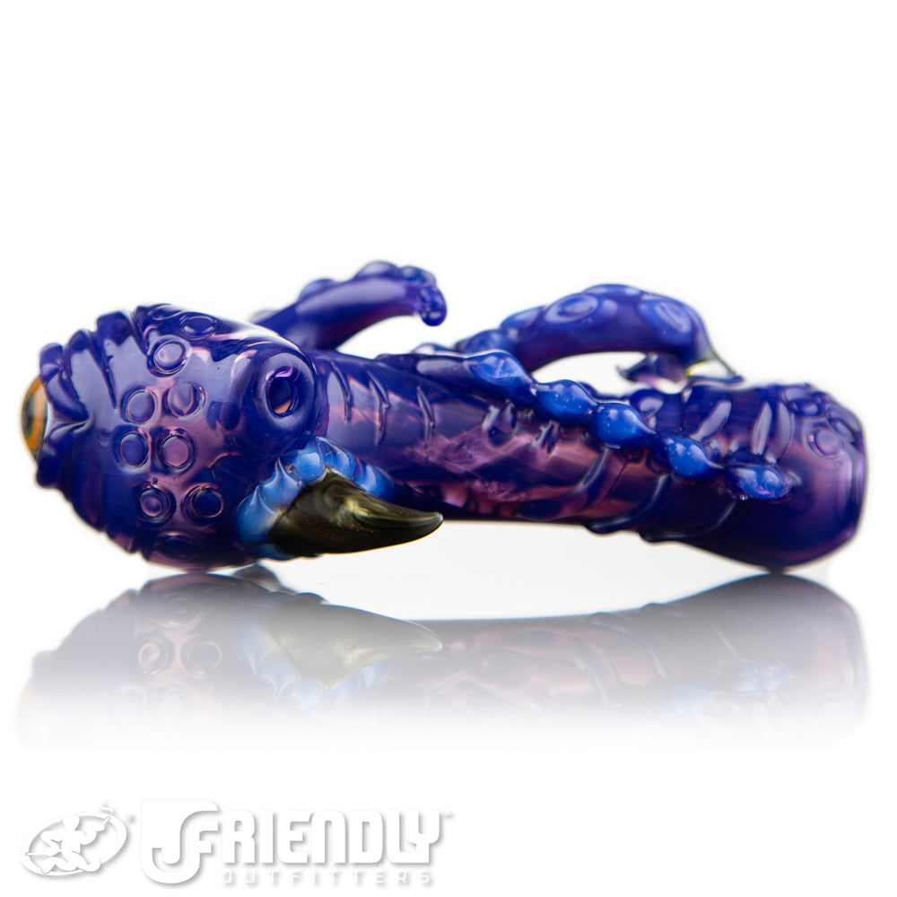 Mako Glass Purple Creature Spoon #14