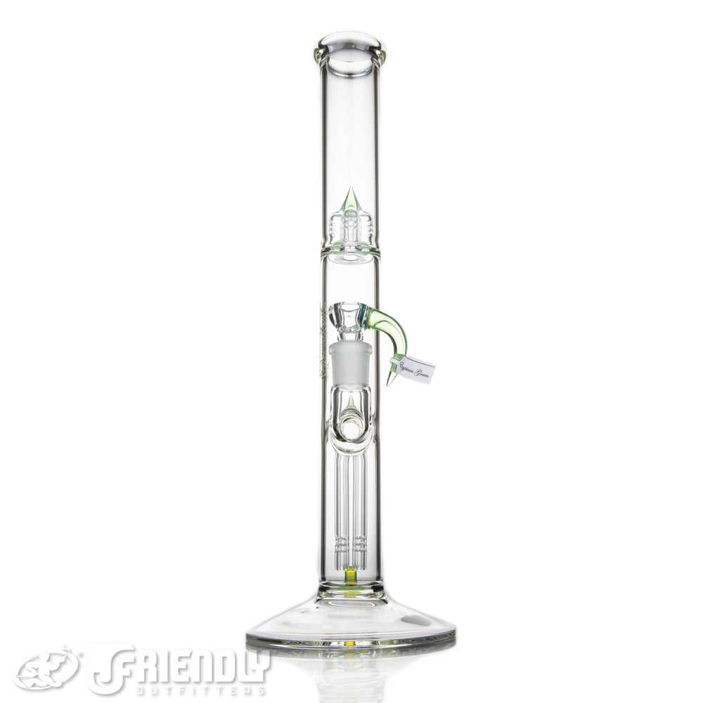 Sovereignty Glass 44mm Gridded Fixed 4 Arm w/ Partial Egyptian Green Accents
