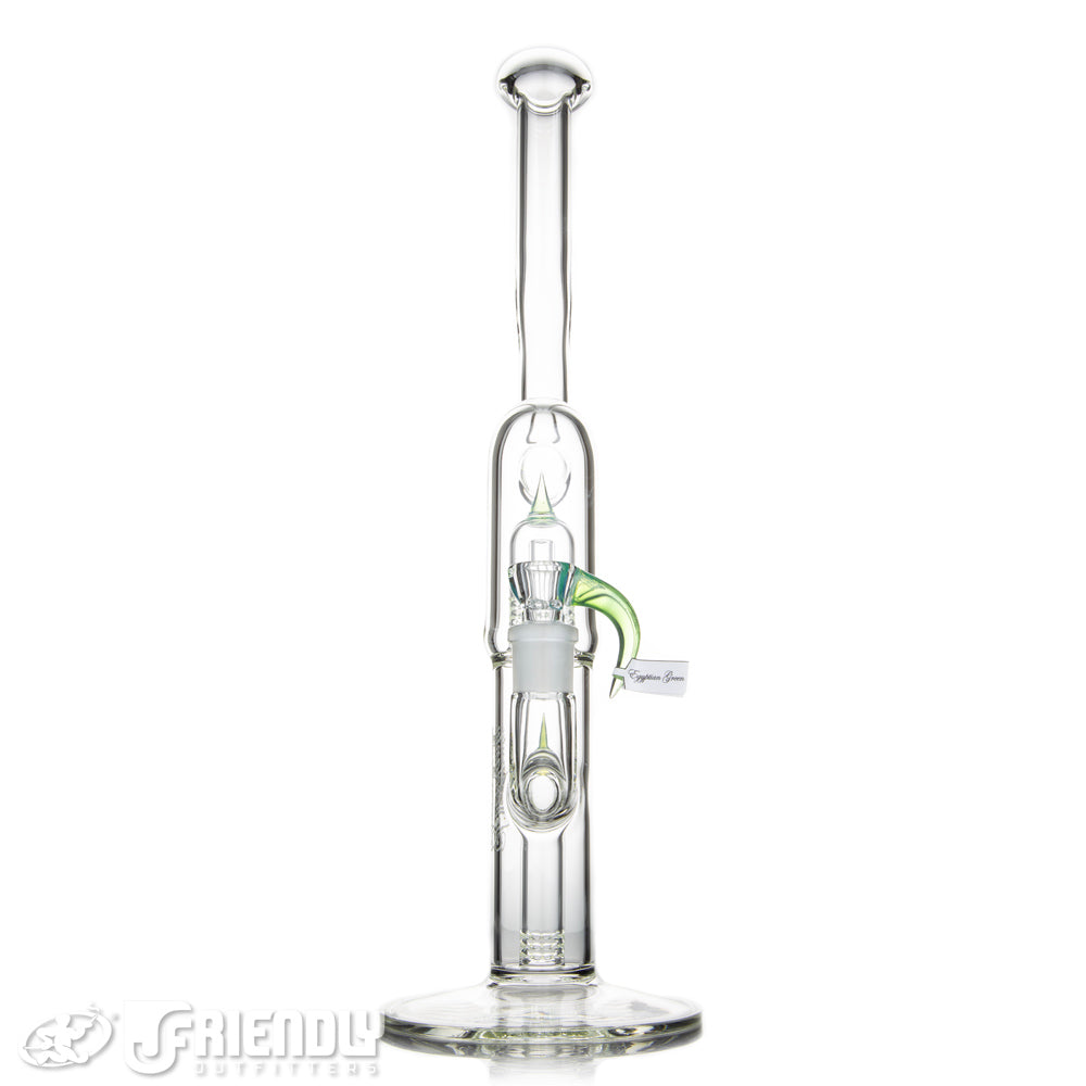 Sovereignty Glass Fixed 180 to Grid Dome Natty Neck w/ Egyptian Green Accent