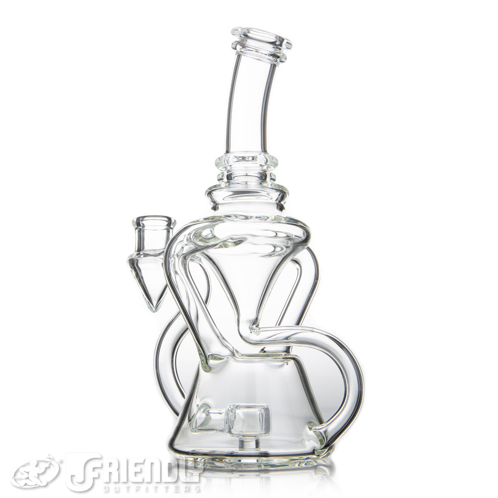 Fresh Glass 14mm Double Drain Recycler