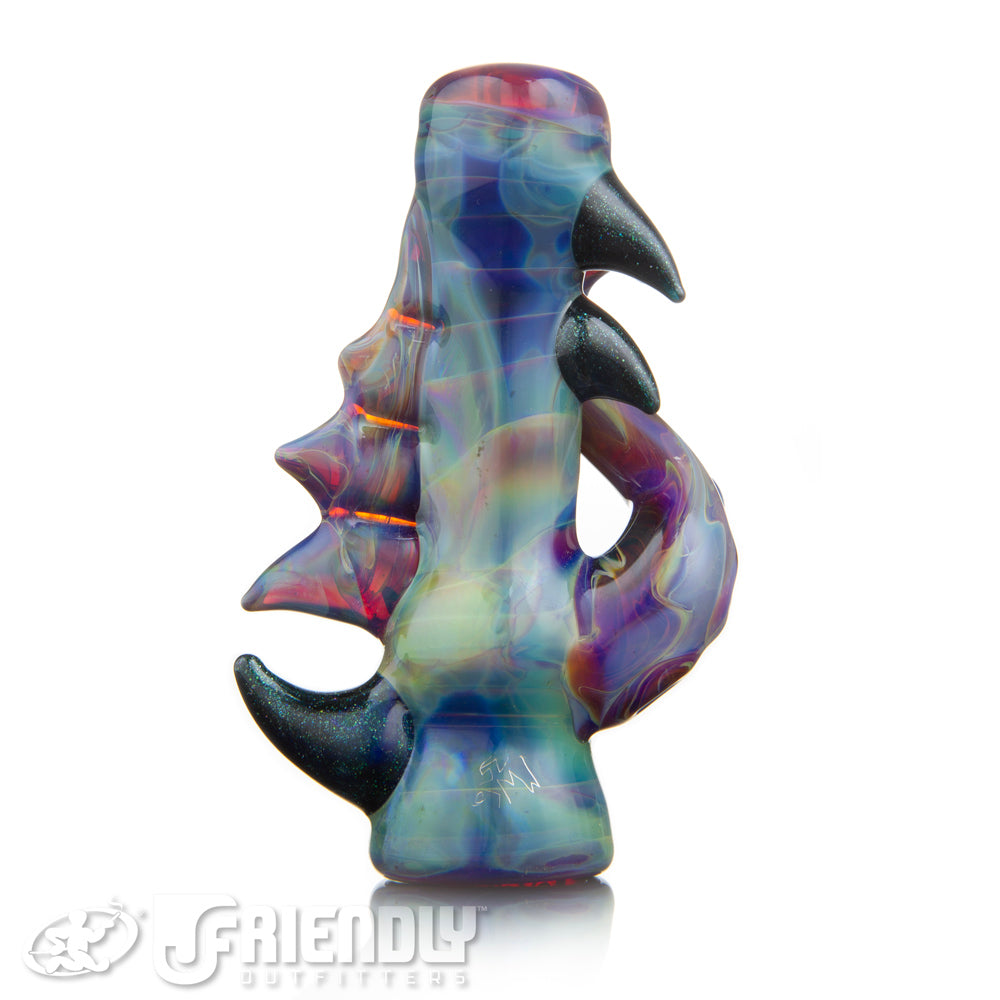 Mako Glas Amber Purple Sea Creature Chillum