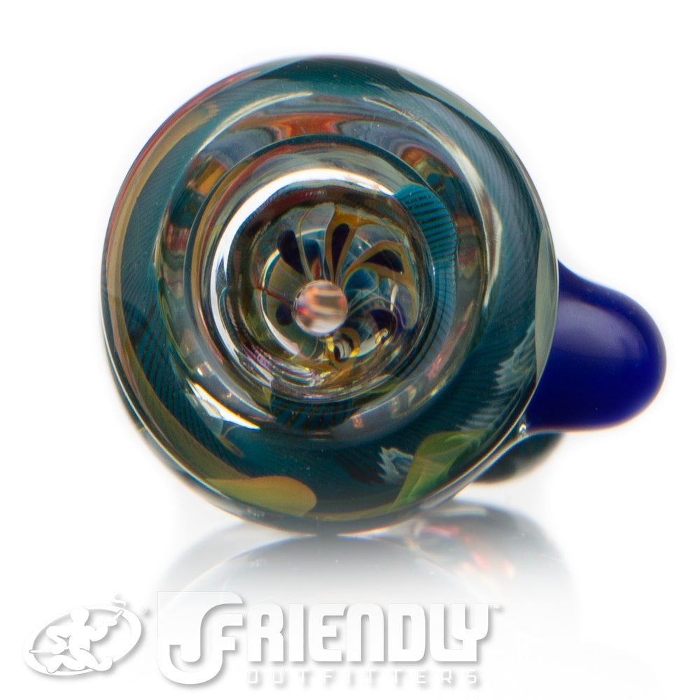 Firekist Inside-Out Chillum w/ Blue Accents