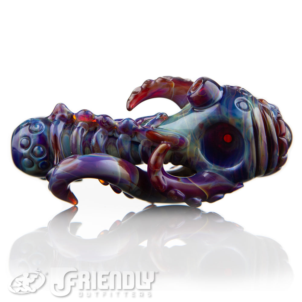 Mako Glass Amber Purple Creature Spoon #15