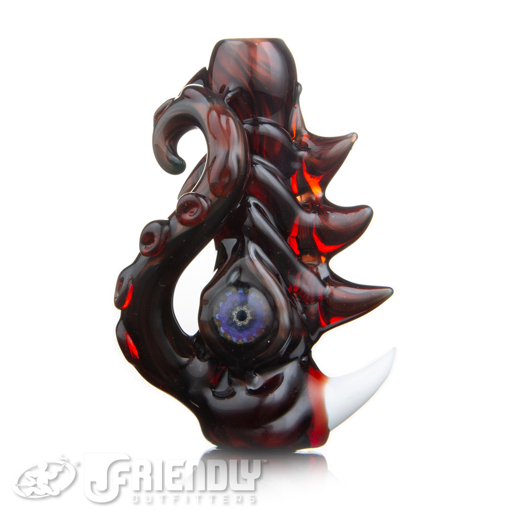 Mako Glass Blood Red Sea Creature Chillum
