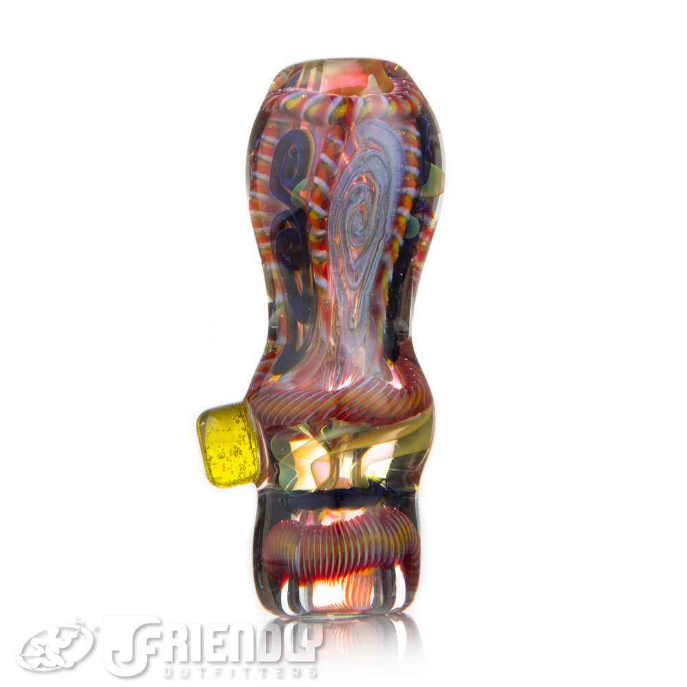 Firekist Inside-Out Chillum w/ Yellow Accents