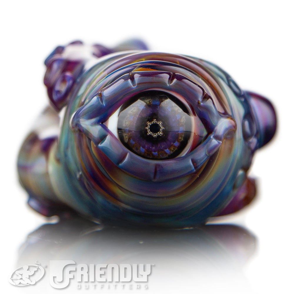 Mako Glass Amber Purple Creature Spoon #15
