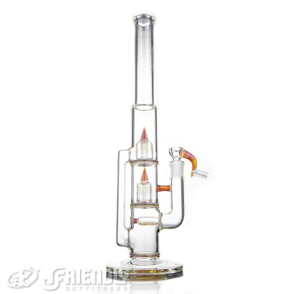 Sovereignty Glass Downgrid Stemline to Inv.4/Inv.4 Treecycler w/ Color Seal & Partial Serendipity Accents