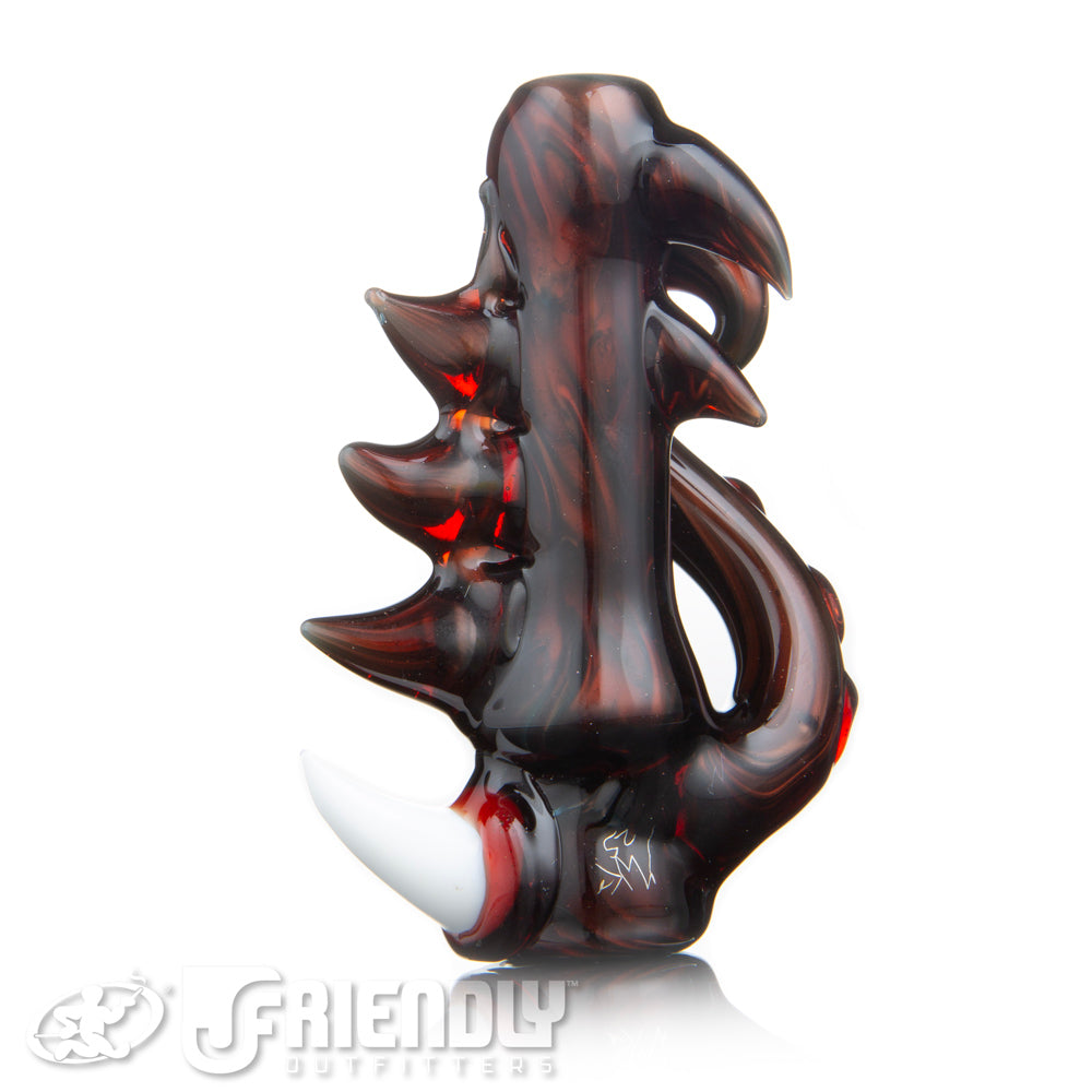 Mako Glass Blood Red Sea Creature Chillum