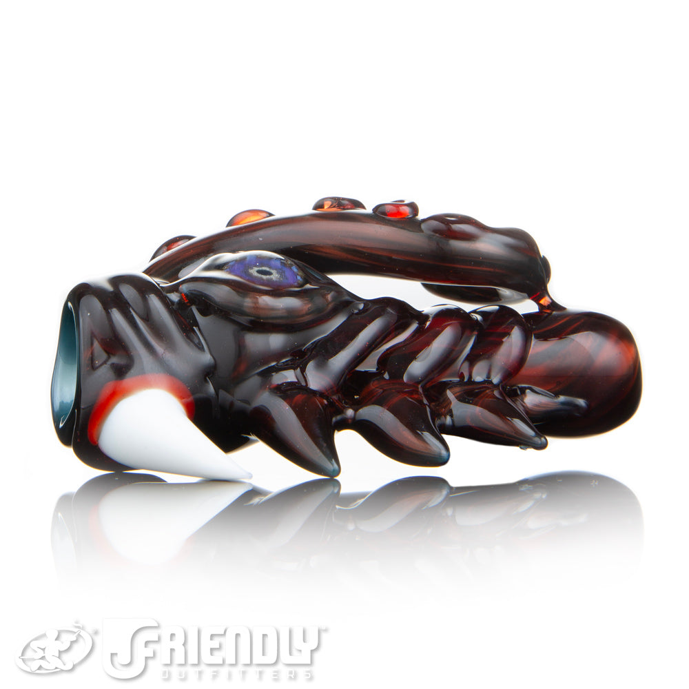 Mako Glass Blood Red Sea Creature Chillum