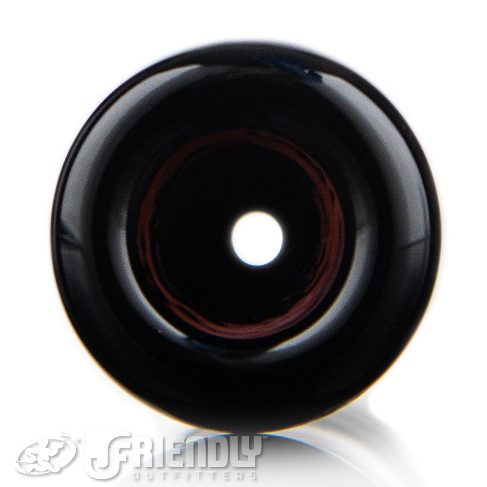 Mike Fro Glass 18mm Red & Black Wig Wag Slide