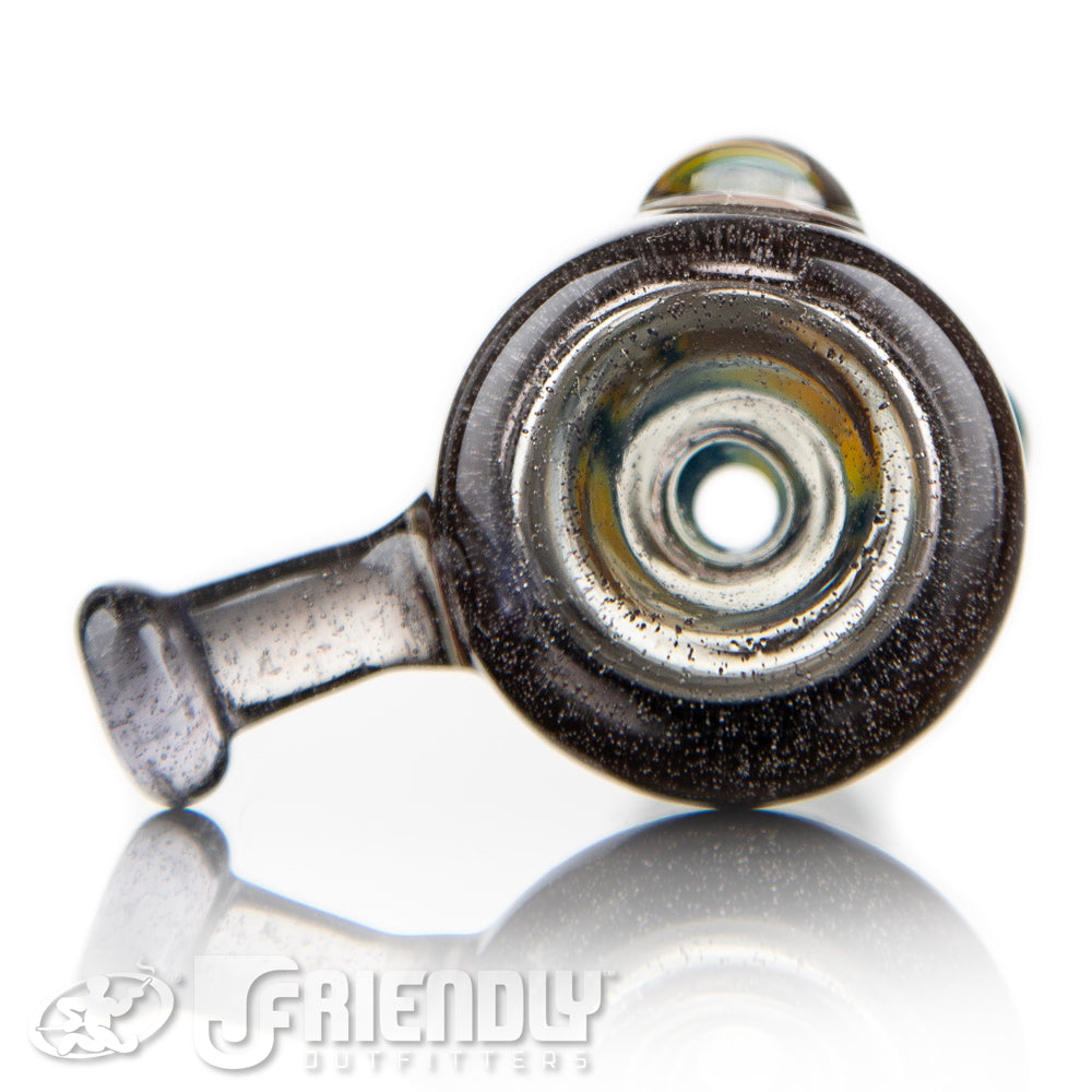 Mitchell Glass 18mm Brown & Blue w/ Purple Accent Slide