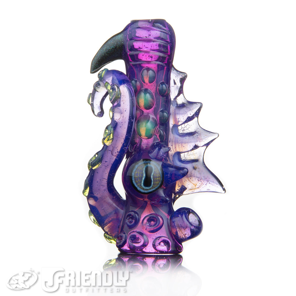 Mako Glass Purple Sea Monster Chillum #15