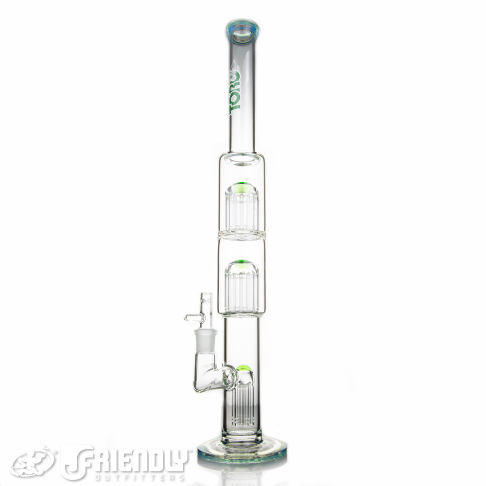 Toro Glass Full Size 7/13/13arm w/Blue and Green Lips and Green Caps