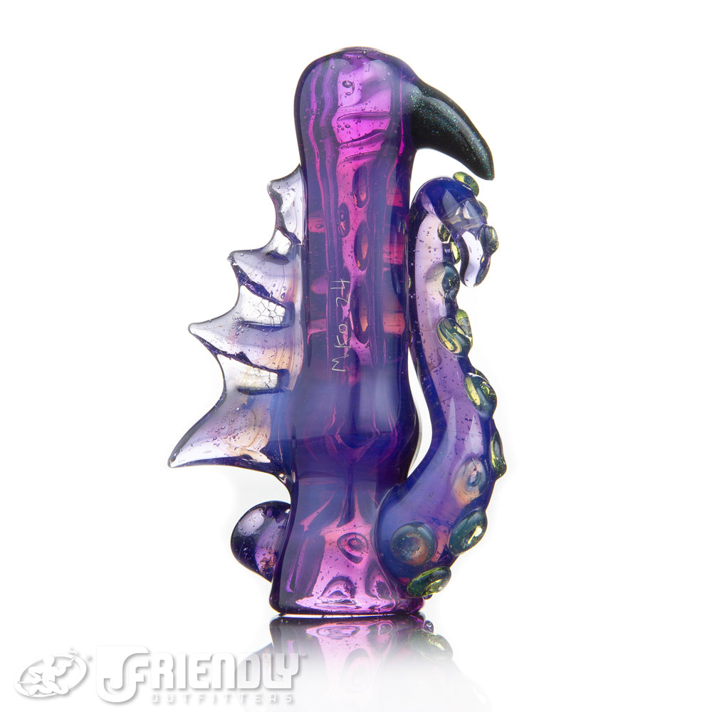 Mako Glass Purple Sea Monster Chillum #15