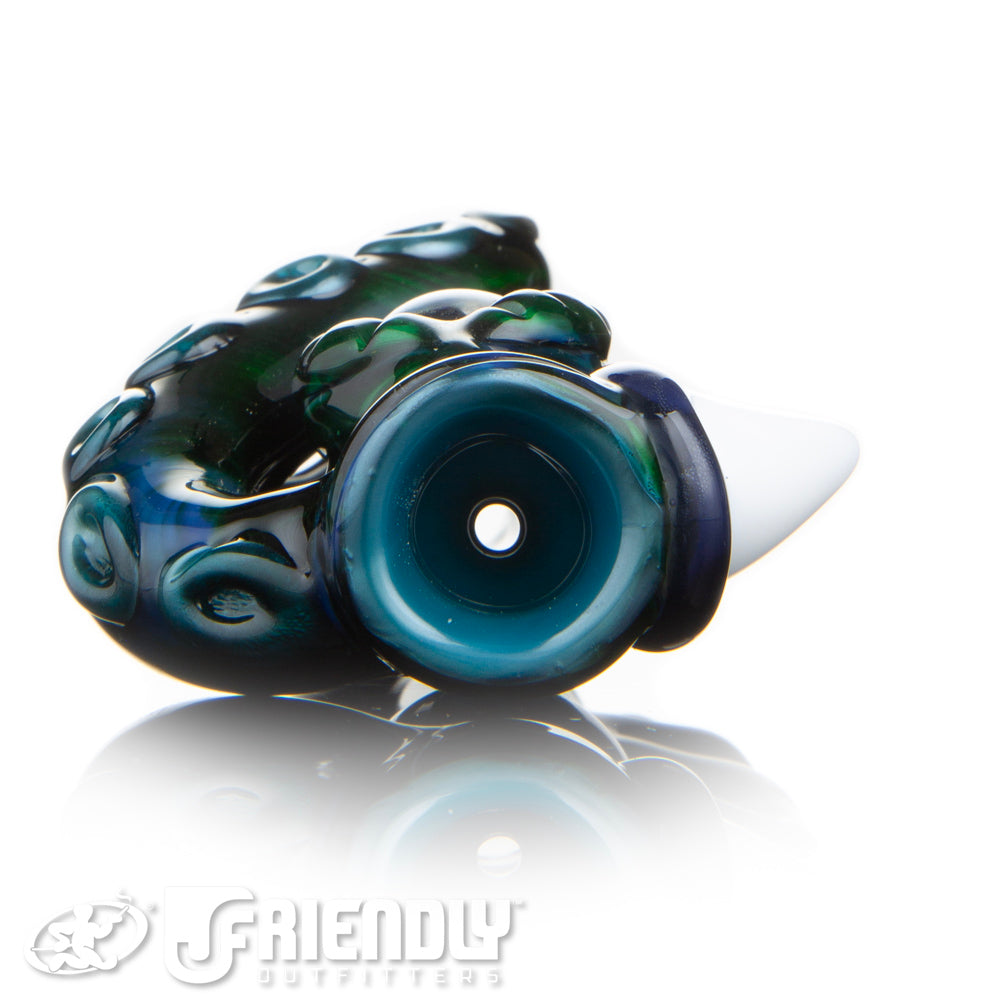 Mako Glass Dark Green Sea Creature Chillum