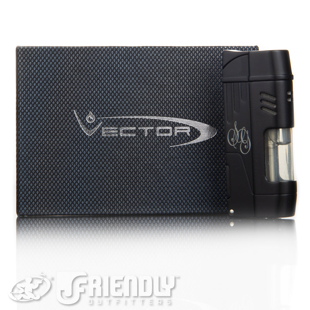 Sovereignty Glass/Vector Black Delta Dual Torch Lighter