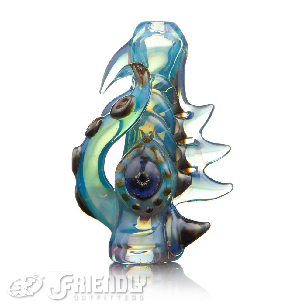 Mako Glass Teal Blue Sea Creature Chillum