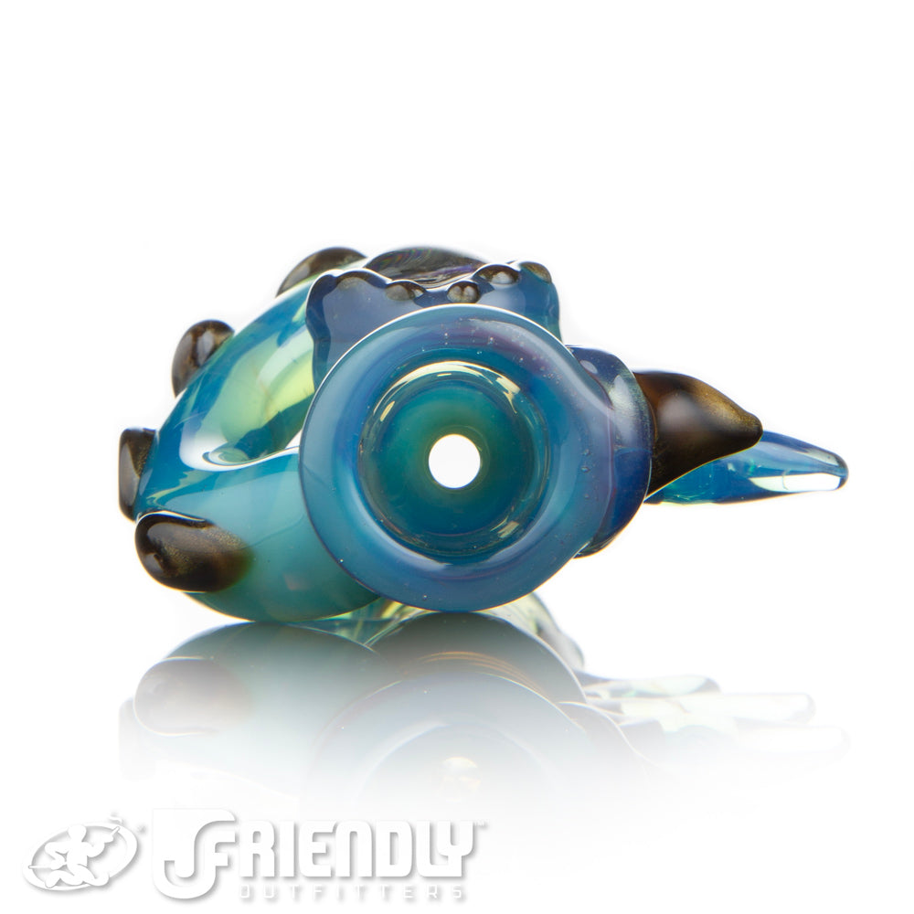 Mako Glass Teal Blue Sea Creature Chillum
