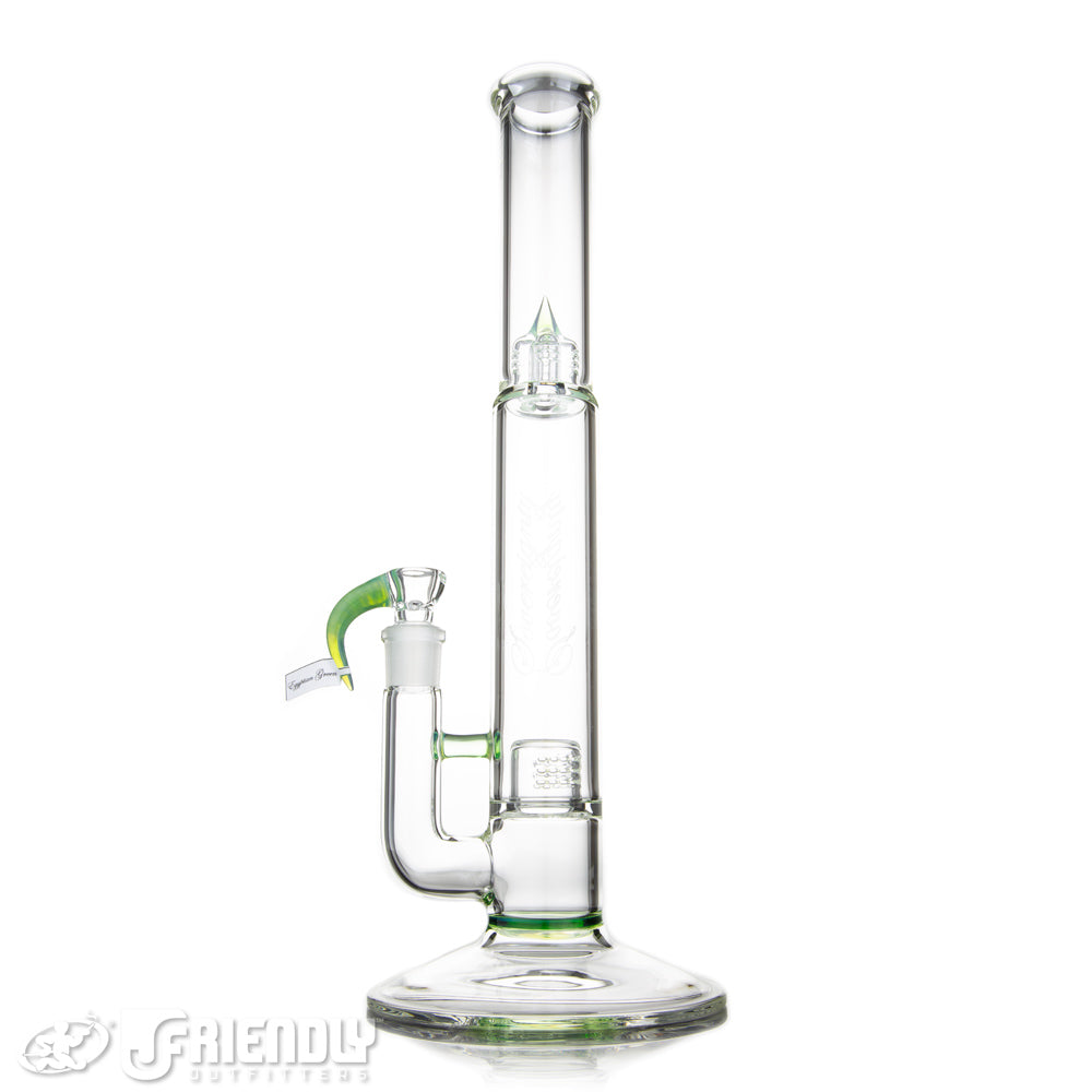 Sovereignty Glass Bishop Rear Facing Grid Cap 180 Partial Egyptian Green Accent w/ Color Seal