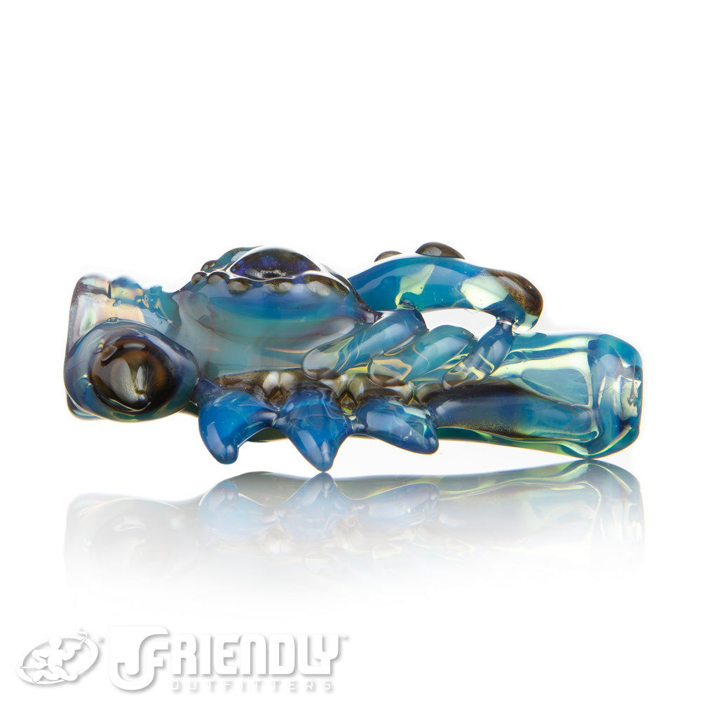 Mako Glass Teal Blue Sea Creature Chillum