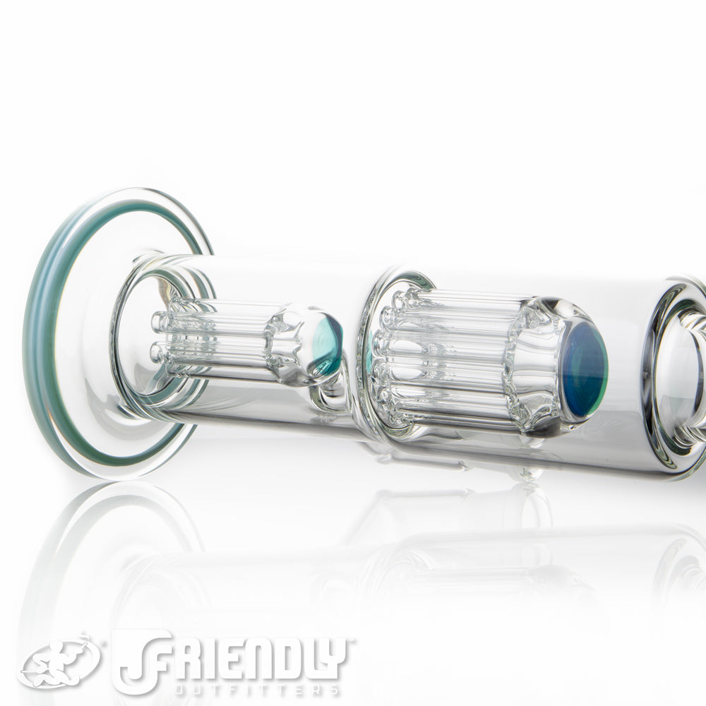 Toro Glass 18mm Full Size Floating 7arm to 13 Arm w/Aqua Lips and Caps