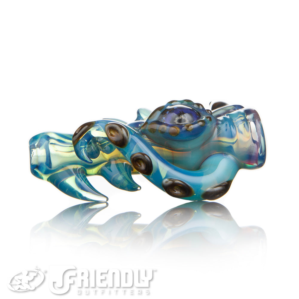 Mako Glass Teal Blue Sea Creature Chillum