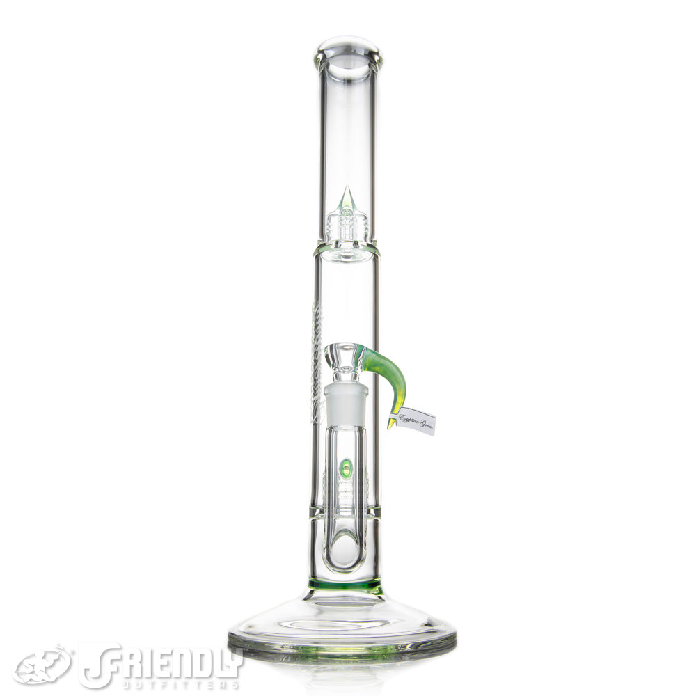 Sovereignty Glass Bishop Rear Facing Grid Cap 180 Partial Egyptian Green Accent w/ Color Seal