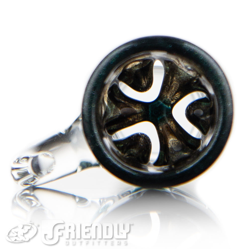 Liberty Glass 18mm Black & Grey Multi Pinch Slide