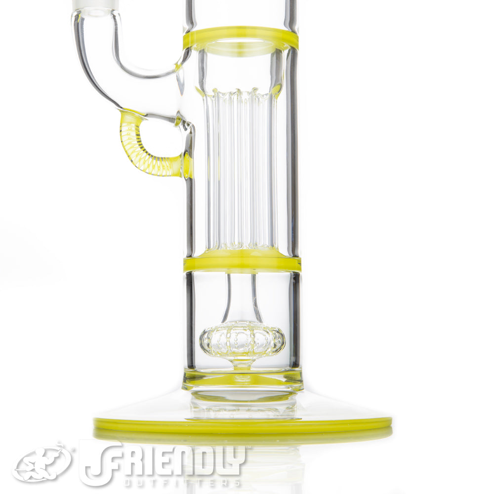 Sovereignty Glass Full Size Straight Foot/Neck Pillar w/Full Canary Accents