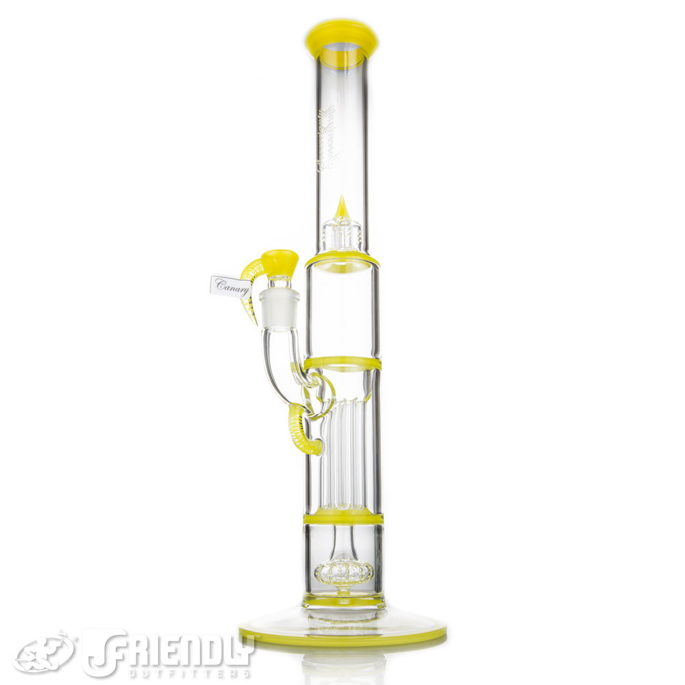 Sovereignty Glass Full Size Straight Foot/Neck Pillar w/Full Canary Accents