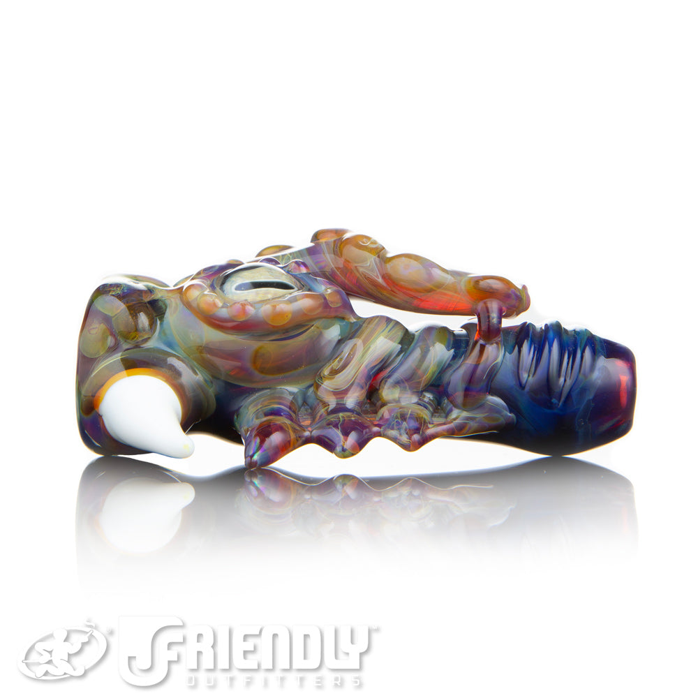 Mako Glass Amber Purple Fade Sea Creature Chillum