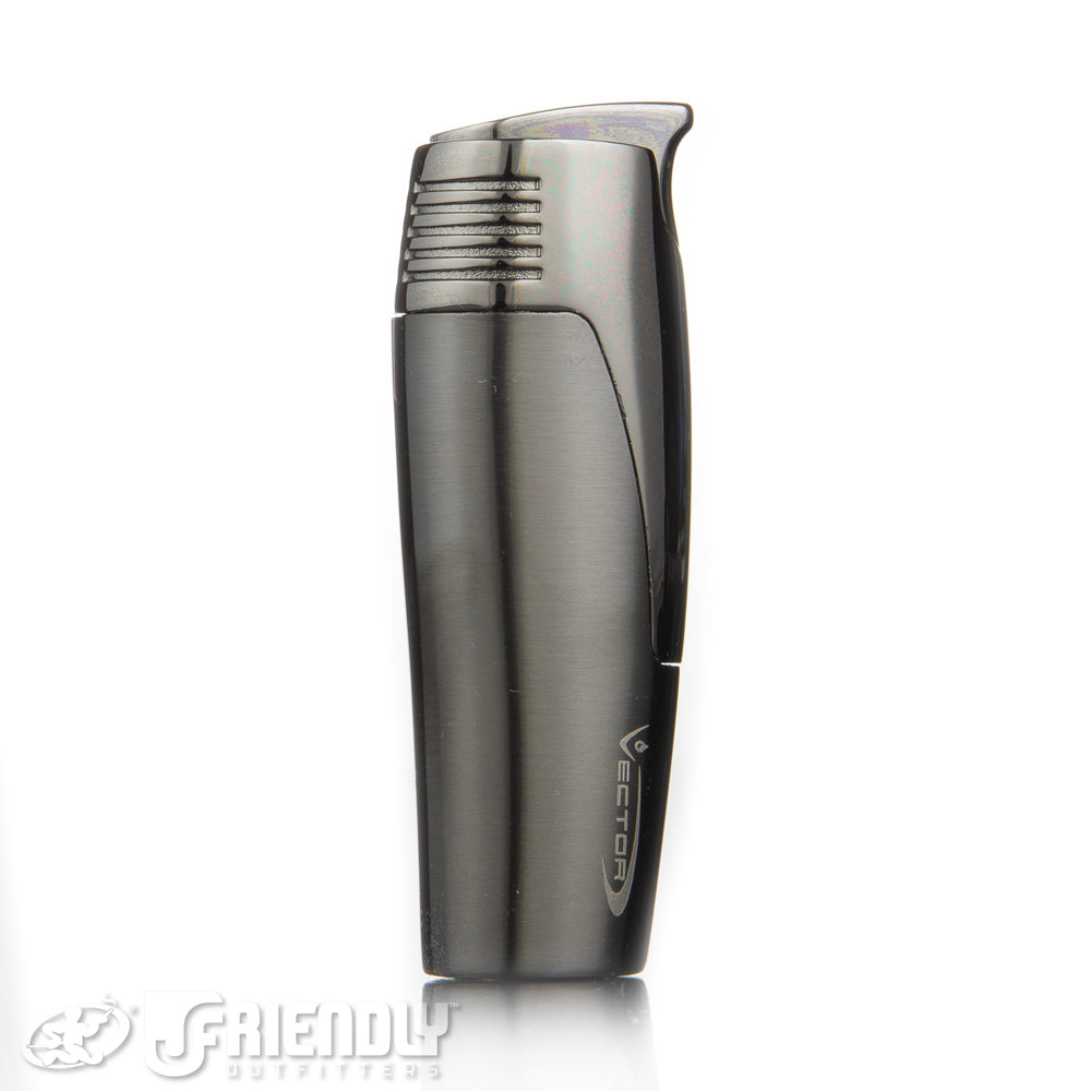 Sovereignty Glass/Vector Gunmetal Coup Single Torch Lighter