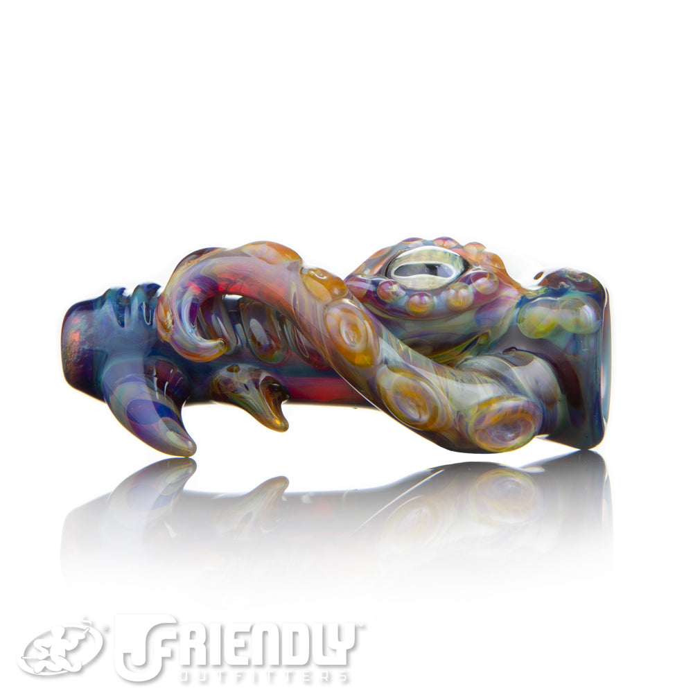 Mako Glass Amber Purple Fade Sea Creature Chillum