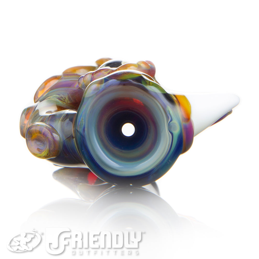 Mako Glass Amber Purple Fade Sea Creature Chillum