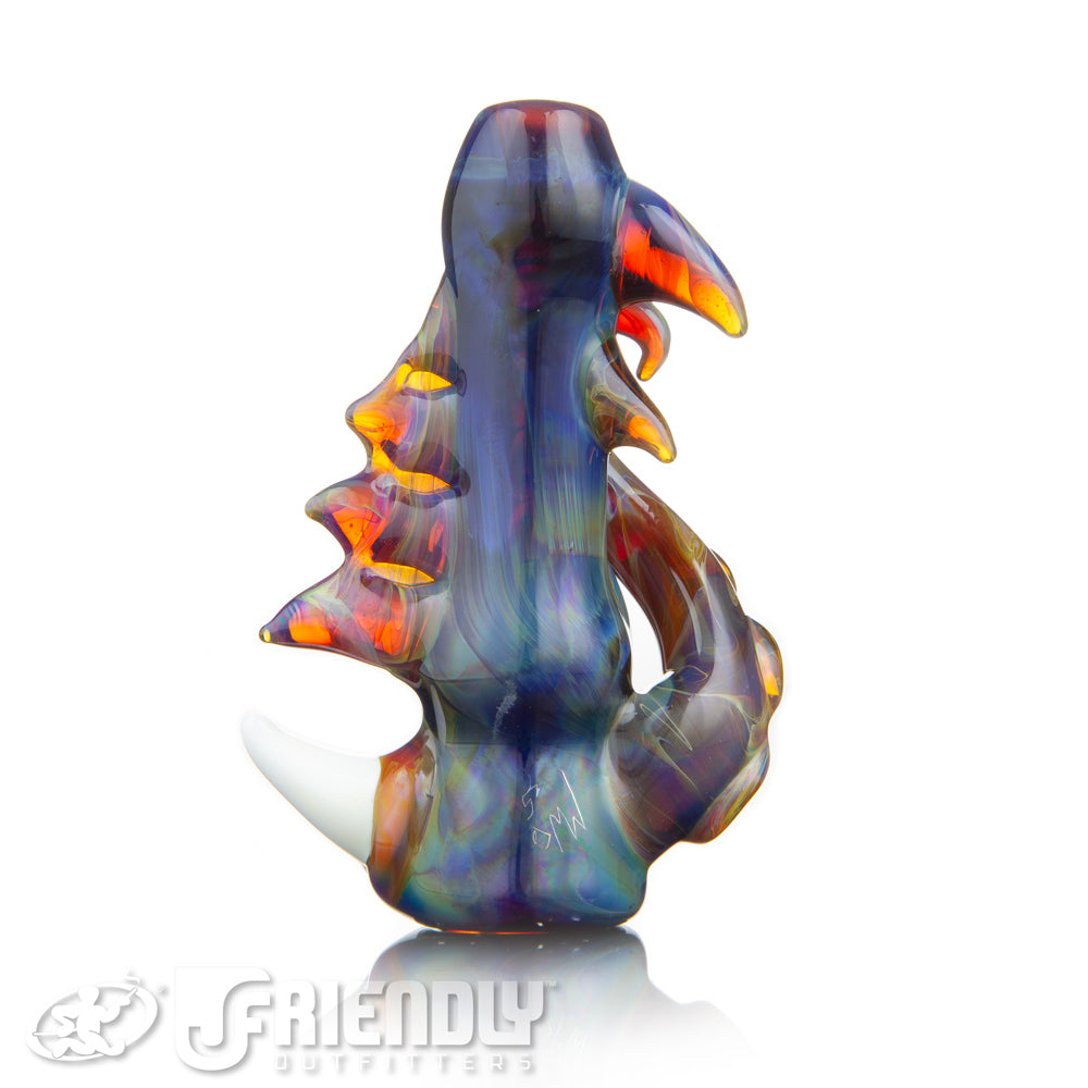 Mako Glass Amber Purple Fade Sea Creature Chillum