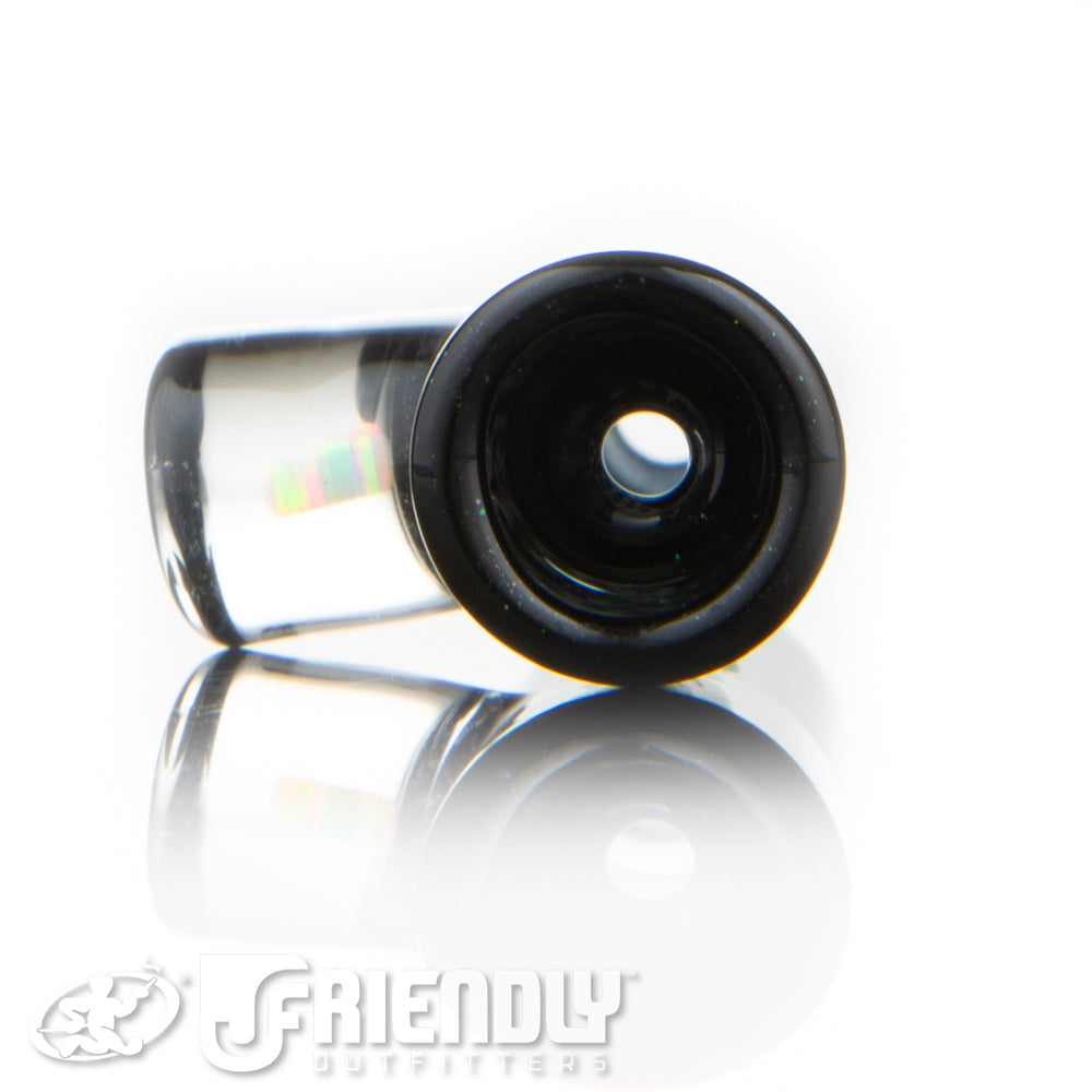 Amar Glass Black and White Chillum #1