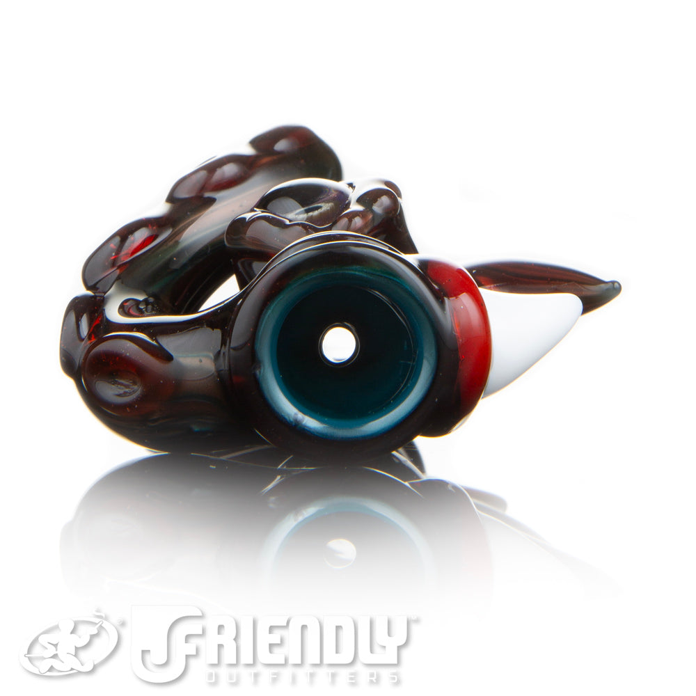 Mako Glass Dark Red Sea Creature Chillum