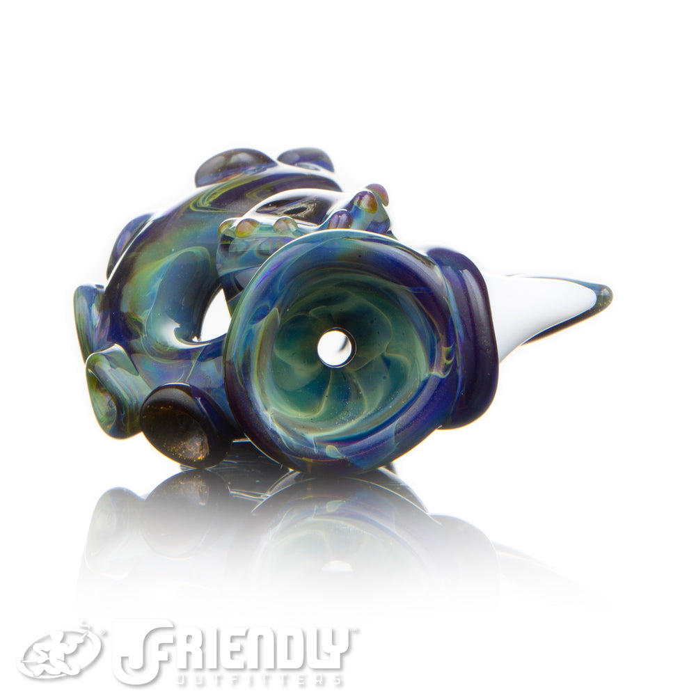 Mako Glass Blue & Green Sea Monster Chillum