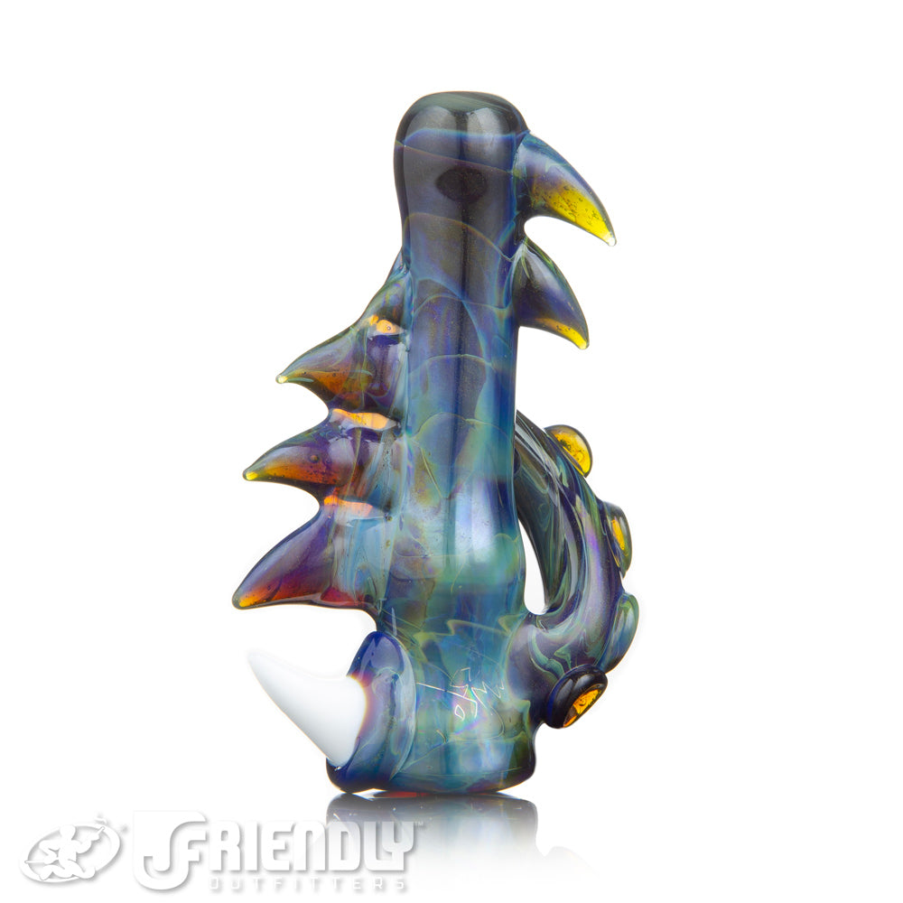 Mako Glass Blue & Green Sea Monster Chillum