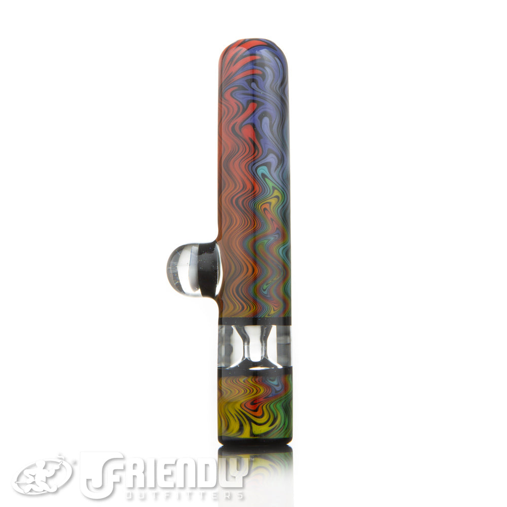 Amar Glass Rainbow Wig Wag CHillum #9