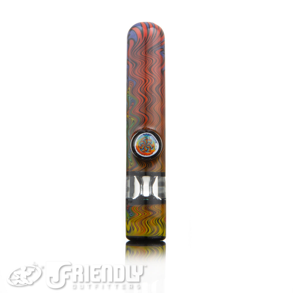 Amar Glass Rainbow Wig Wag CHillum #9