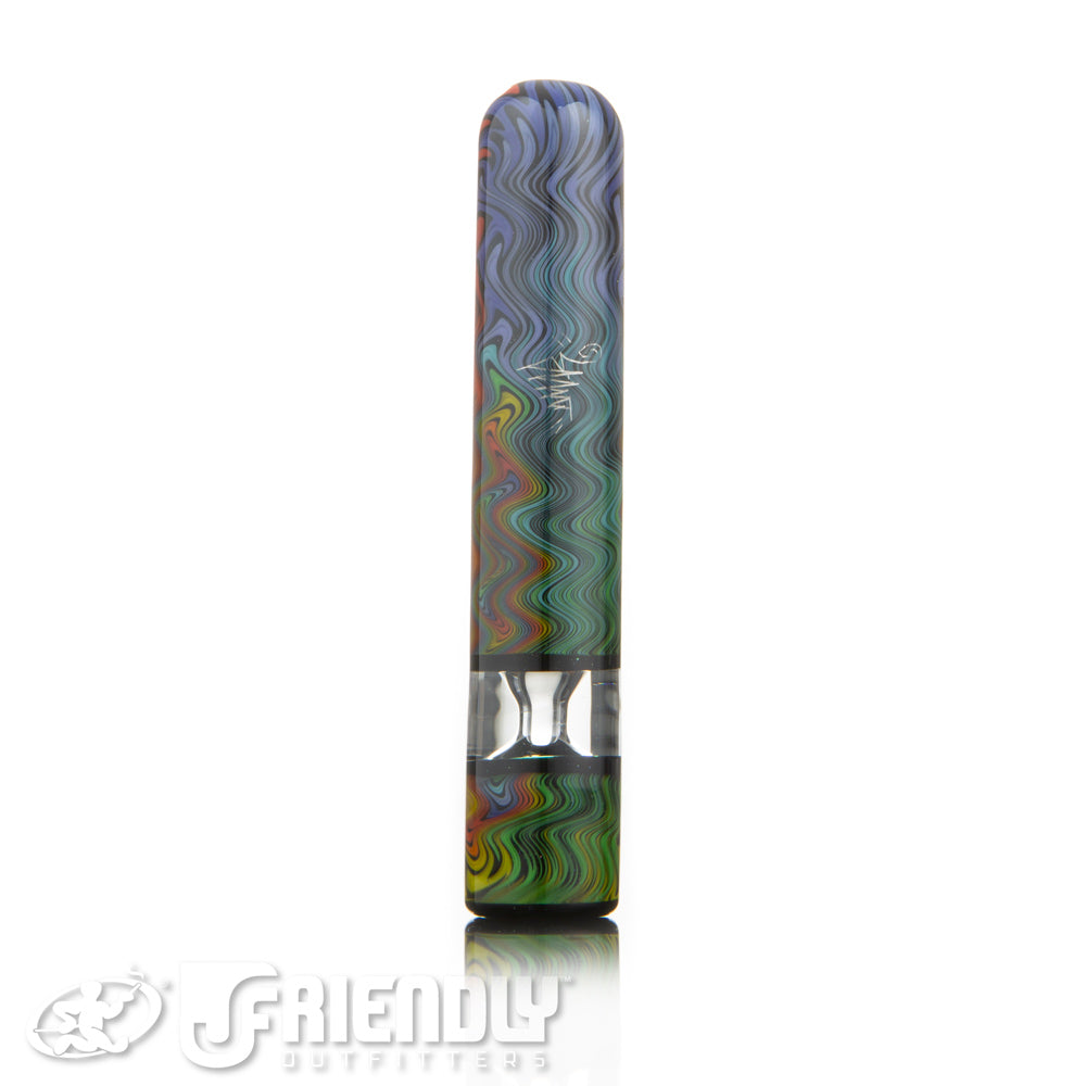 Amar Glass Rainbow Wig Wag CHillum #9