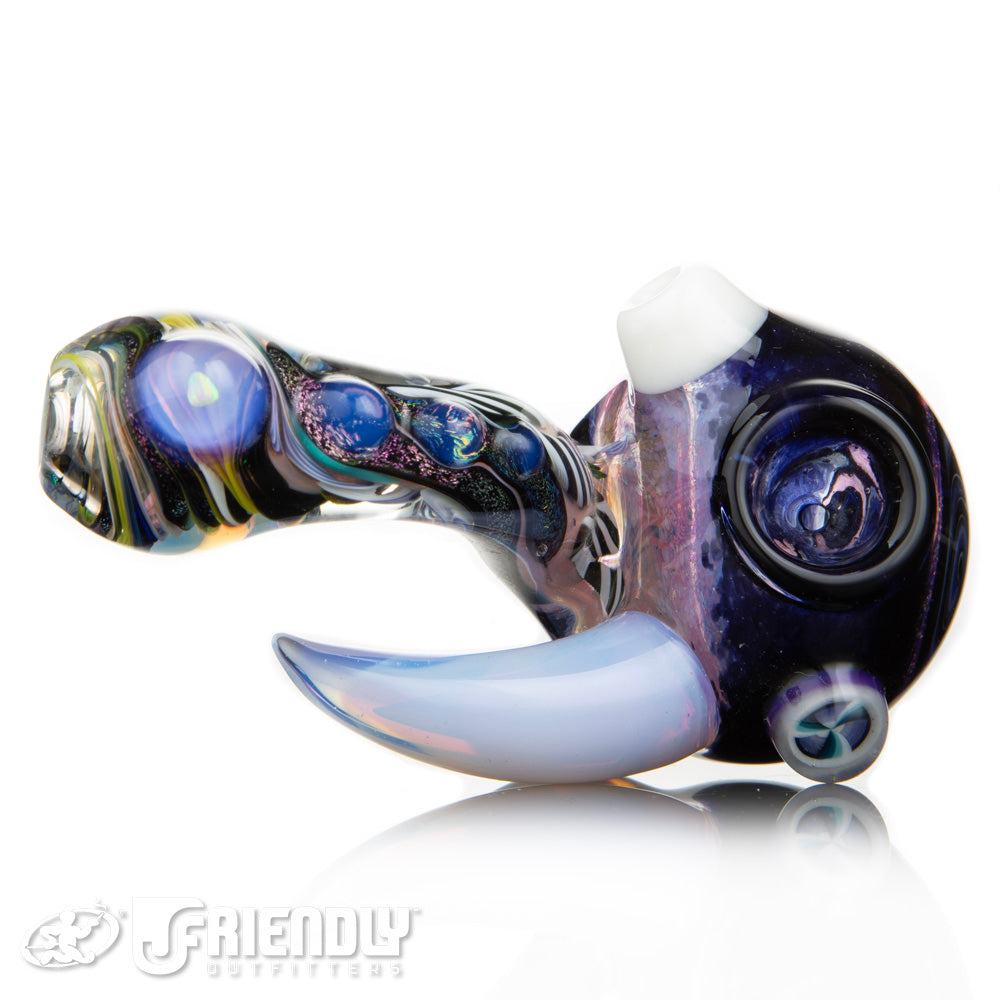 Oregon J Glass Purple Wig Wag Horned Sherlock